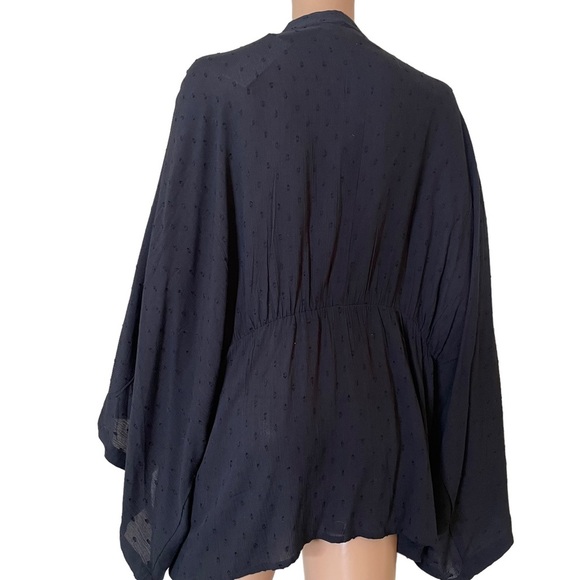 Sim & Sam black open front cardigan style lightweight in black NEW SZ S/M - Picture 3 of 10